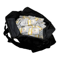 $1,000,000 New Money Prop Money With Duffle Bag- Blank Fillers