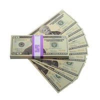 Harriet Tubman $20 Prop Money Full Print Stack