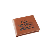 PULP FICTION BAD MOTHER F**KER EMBROIDERED BROWN LEATHER WALLET OFFICIAL