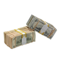 Aged Full Print Prop Money - Mixed Series, $100,000