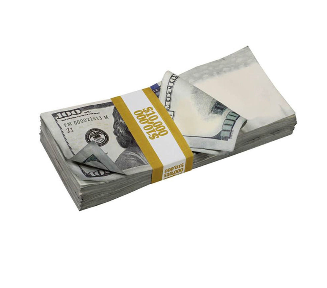 $10,000 Aged Prop Money - Blank Filler