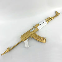 AK-47 Gold Pearl Grips Folding Stock Joker Rifle Prop