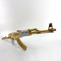 AK-47 Gold Pearl Grips Folding Stock Joker Rifle Prop
