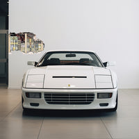 decal and ferrari in garage