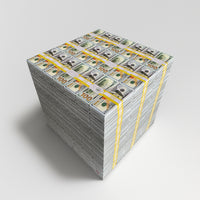 prop money table side top view