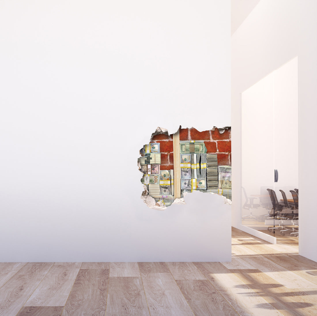 The House is the Safe - Money Stack Narco Wall