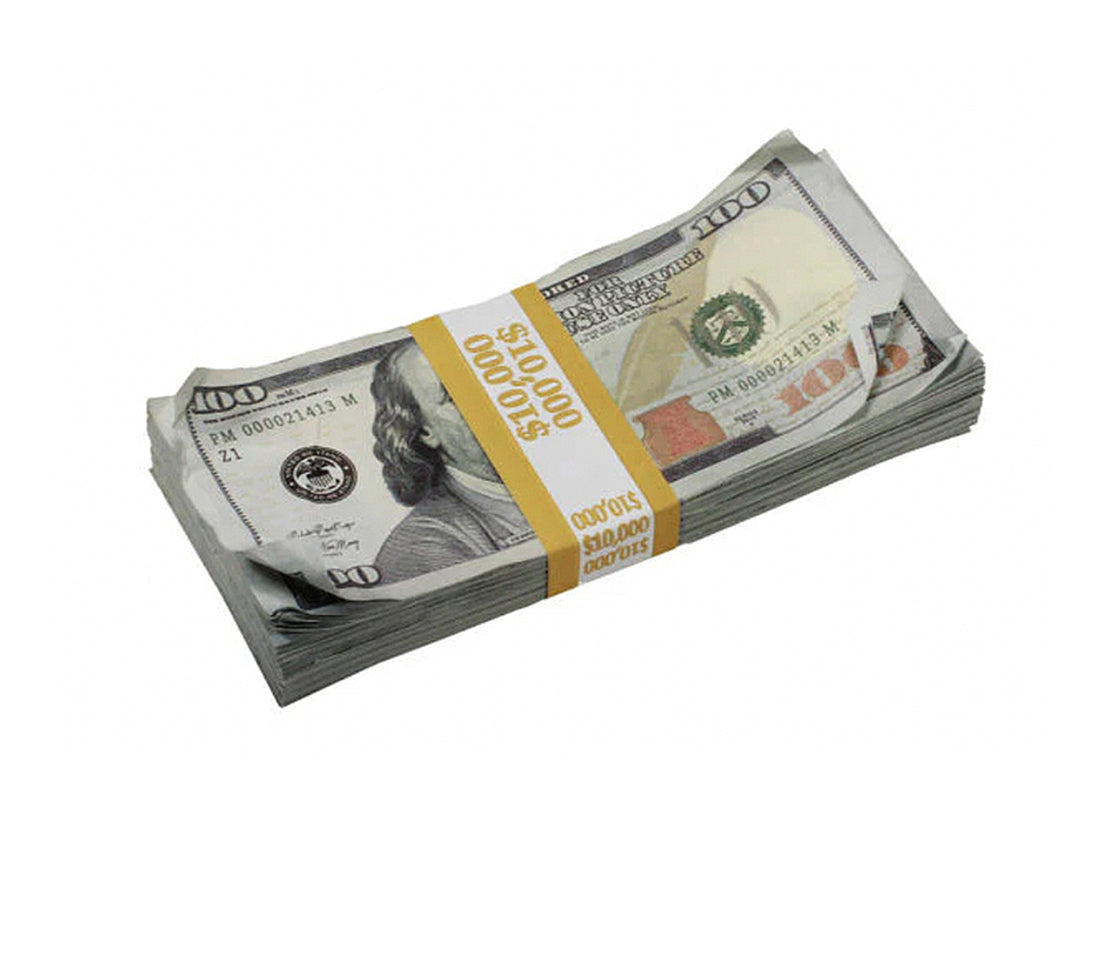 $10,000 Aged Prop Money - Blank Filler
