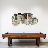 money decal and pool table game room