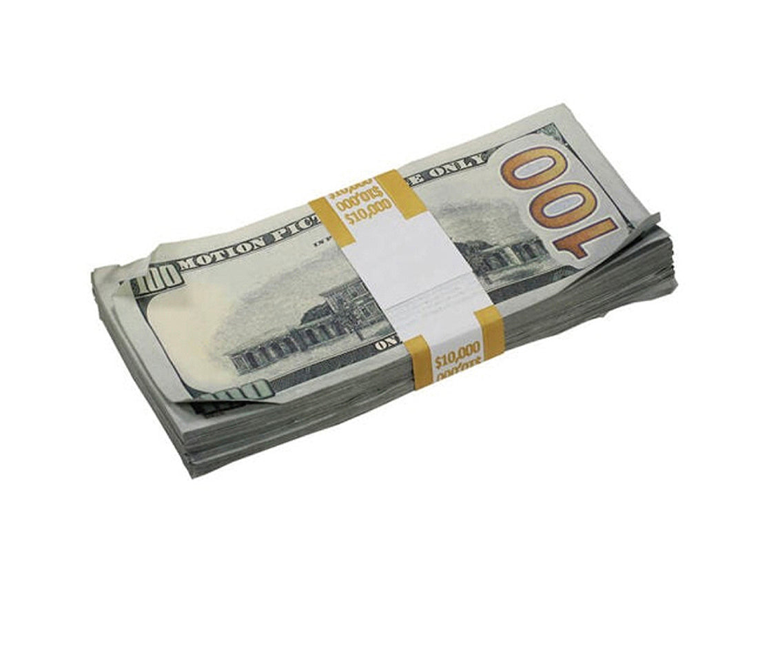 $10,000 Aged Prop Money - Blank Filler