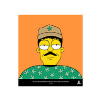 El Chapo Simpson Metal Print