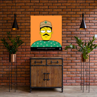 El Chapo Simpson Metal Print