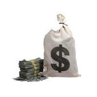 $50,000 Vintage Look Money With Money Bag - Blank Fillers - casanarco