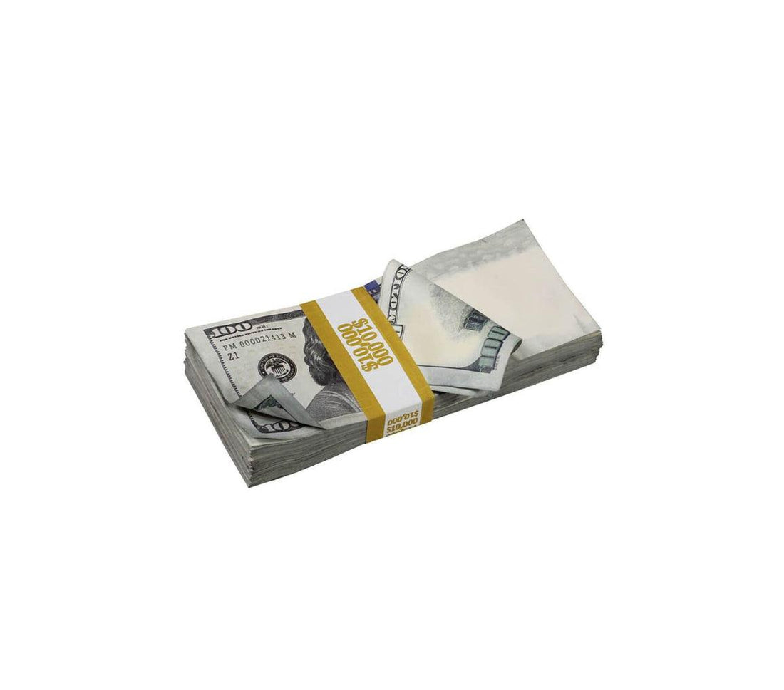 $50,000 Vintage Look Money With Money Bag - Blank Fillers - casanarco