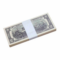 $2 Dollar Bills Prop Money Stack Full Print