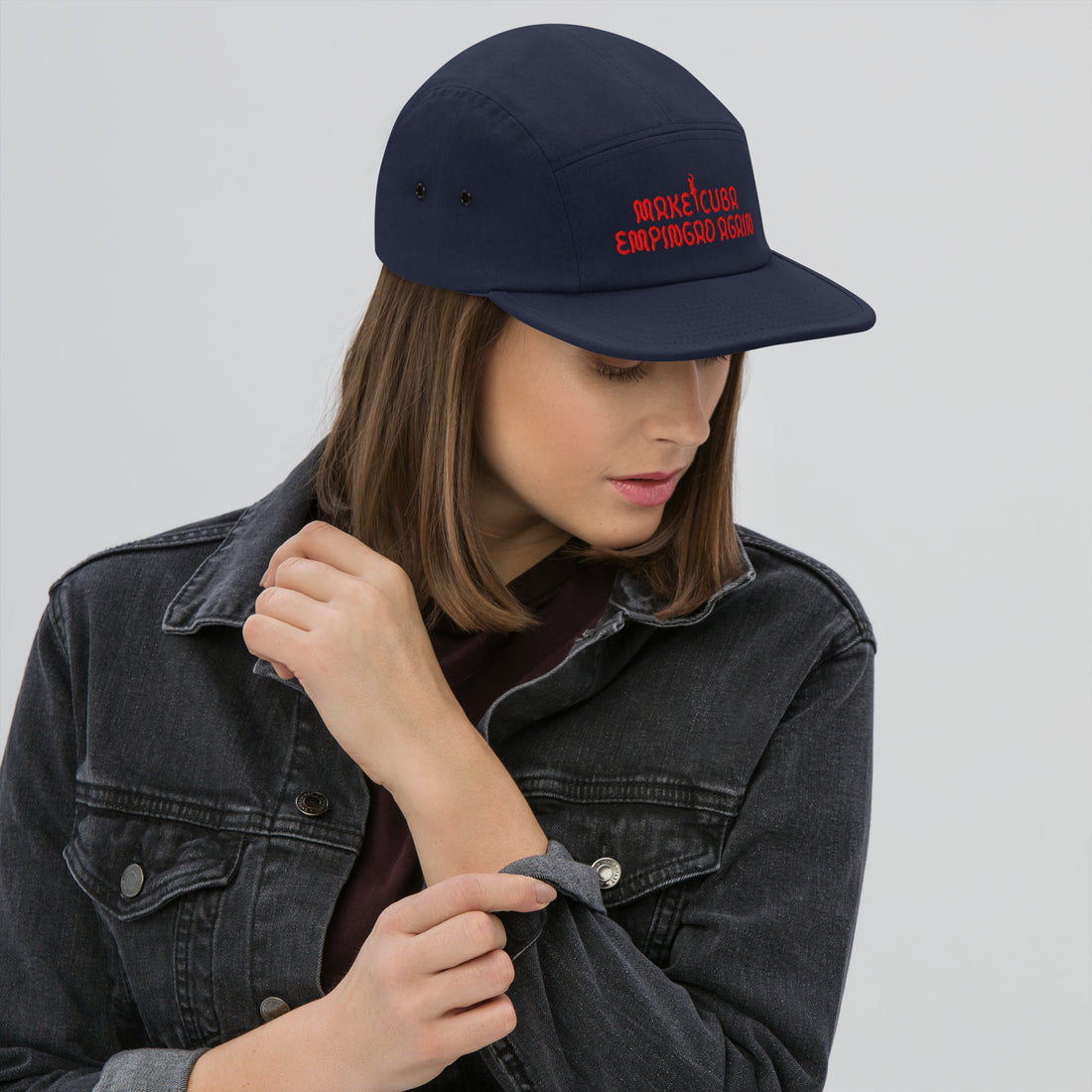 Make Cuba Empingao Again Tropicana Five Panel Cap Embroidered
