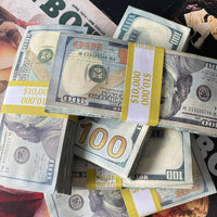 $50,000 Vintage Look Money With Money Bag - Blank Fillers