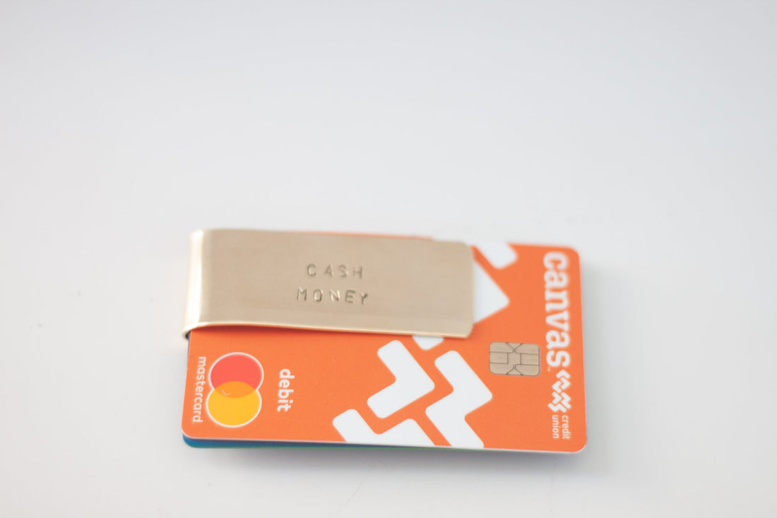 Cash Money money clip close-up