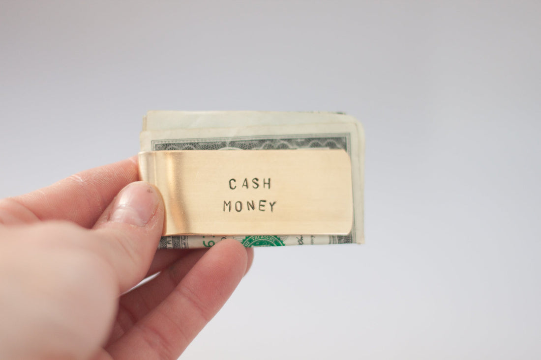 Cash Money money clip, front