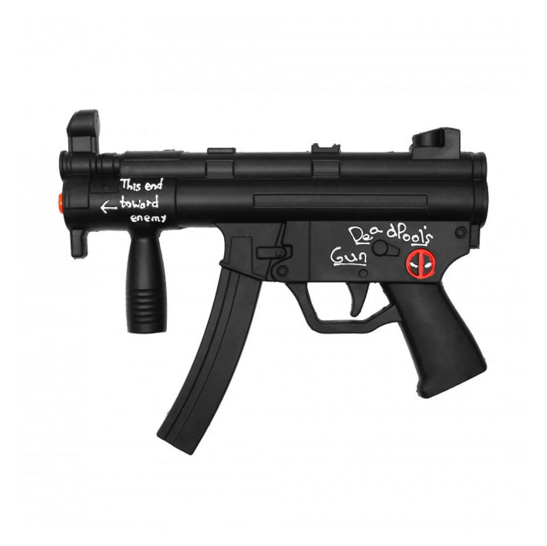 Deadpool’s Foam SMG Replica — Compact Foam Submachine Gun Prop for LARP, Cosplay, Film & Airsoft Training