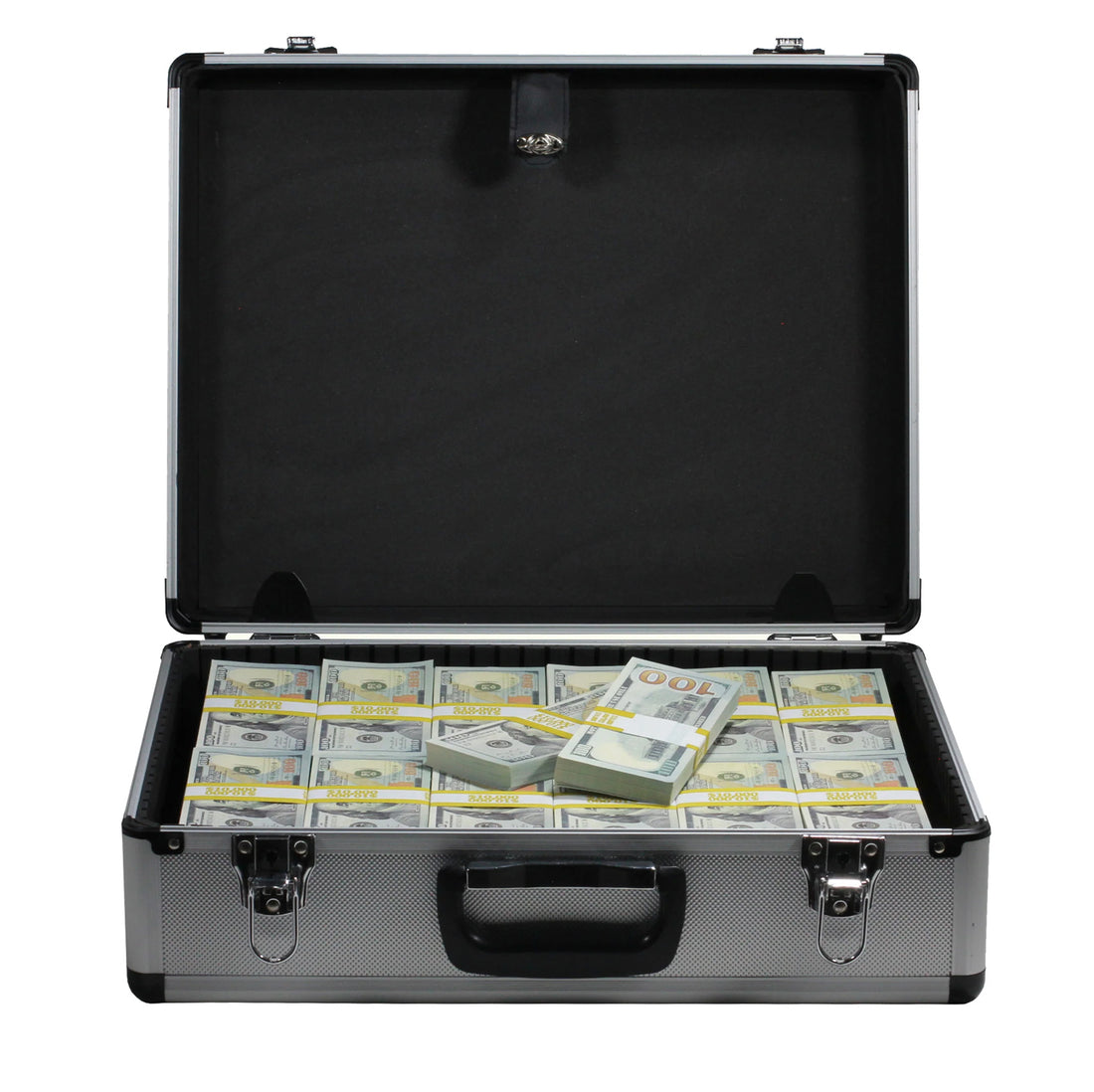 Narco Display – $750K Money Stacks with Silver Briefcase