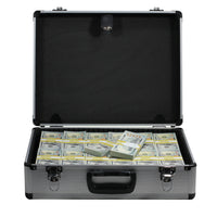 Narco Display – $750K Money Stacks with Silver Briefcase