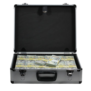 Narco Display – $750K Money Stacks with Silver Briefcase
