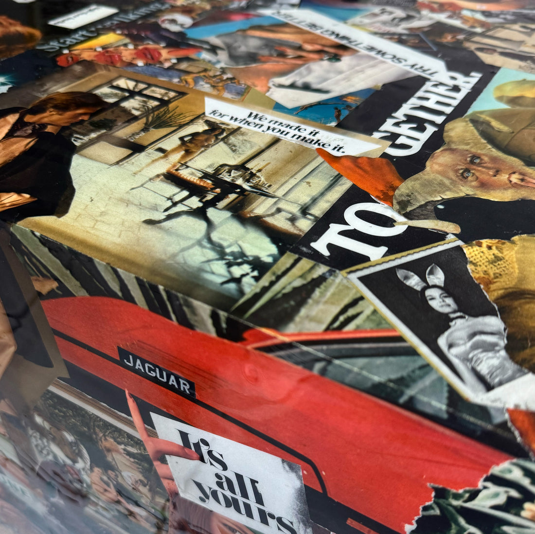 High Class Hustler Cube Playboy Collage Cocktail Table