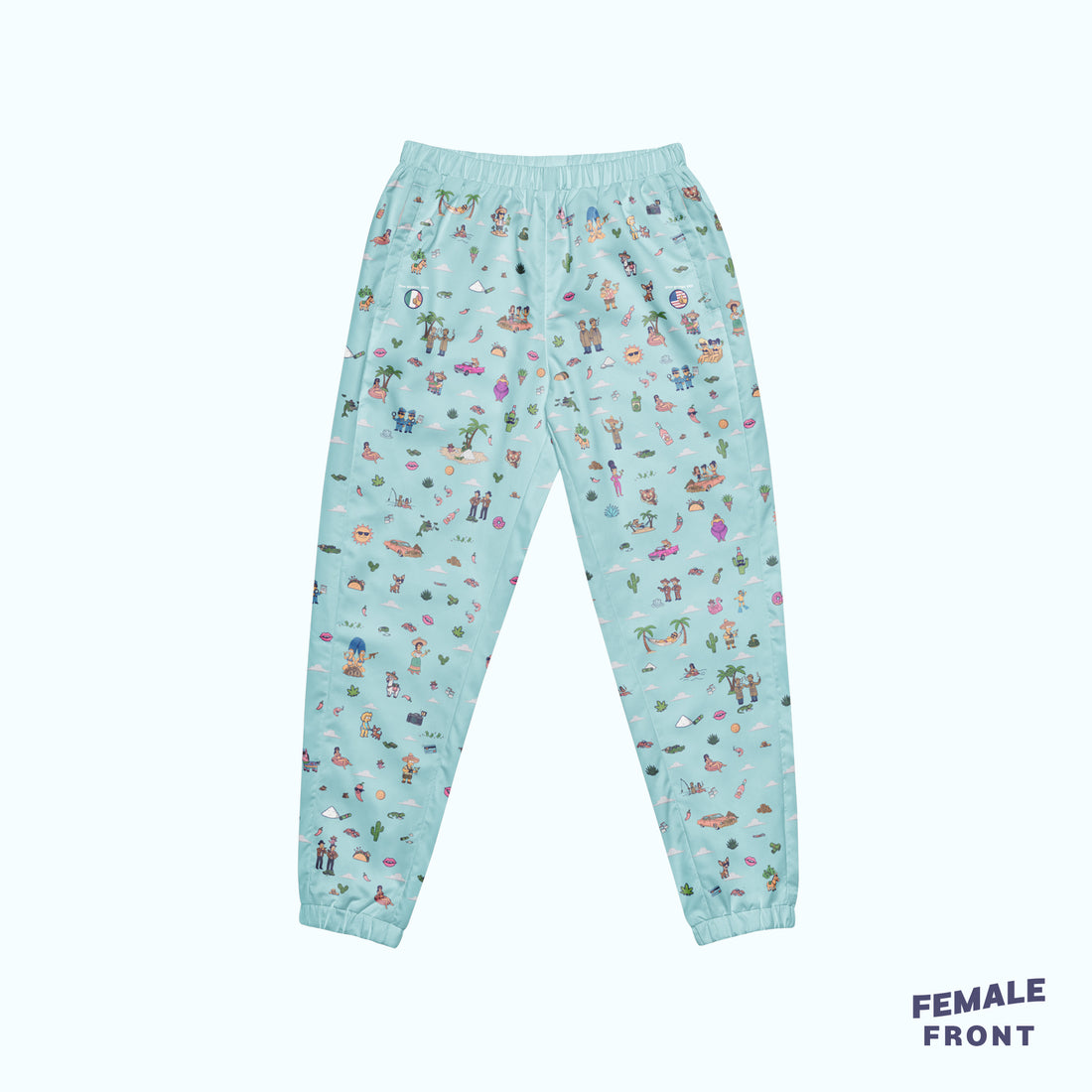 Pinche Gringo Narco Track Pants Sky Blue Edition