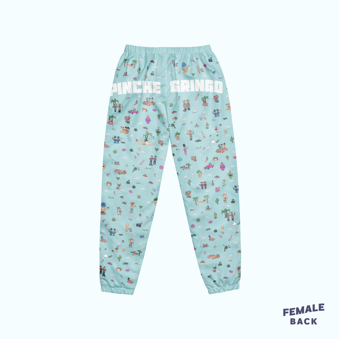Pinche Gringo Narco Track Pants Sky Blue Edition