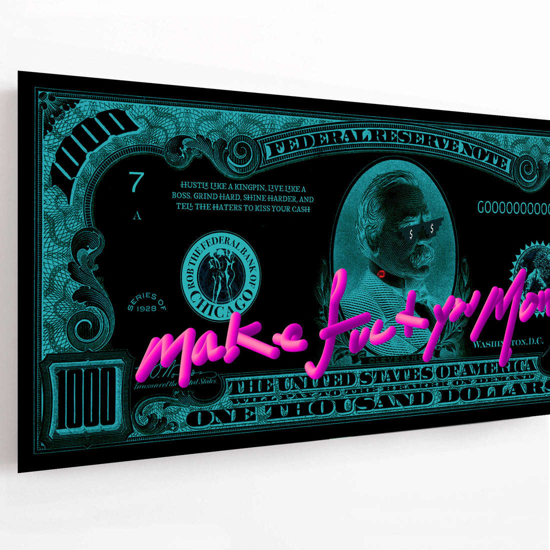 Thousand Dollar Bill FU Money Poster