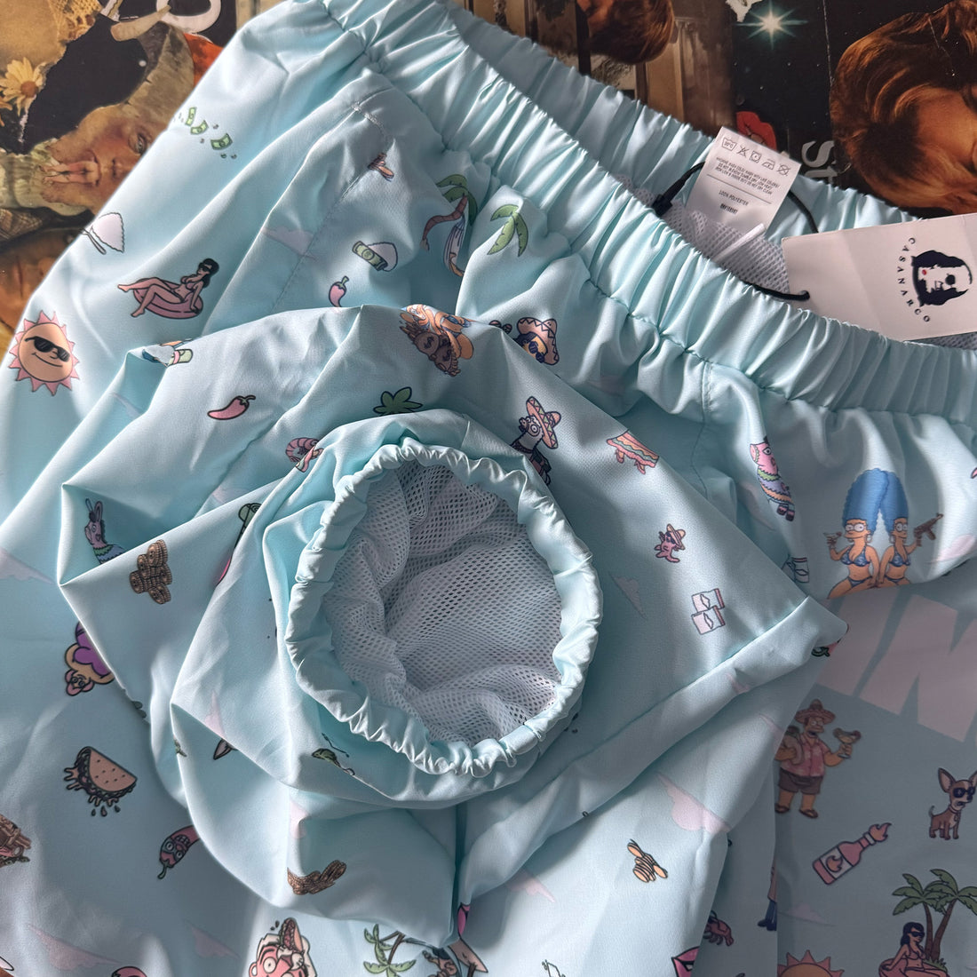 Pinche Gringo Narco Track Pants Sky Blue Edition