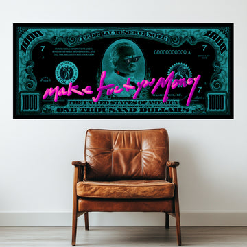 Thousand Dollar Bill FU Money Poster