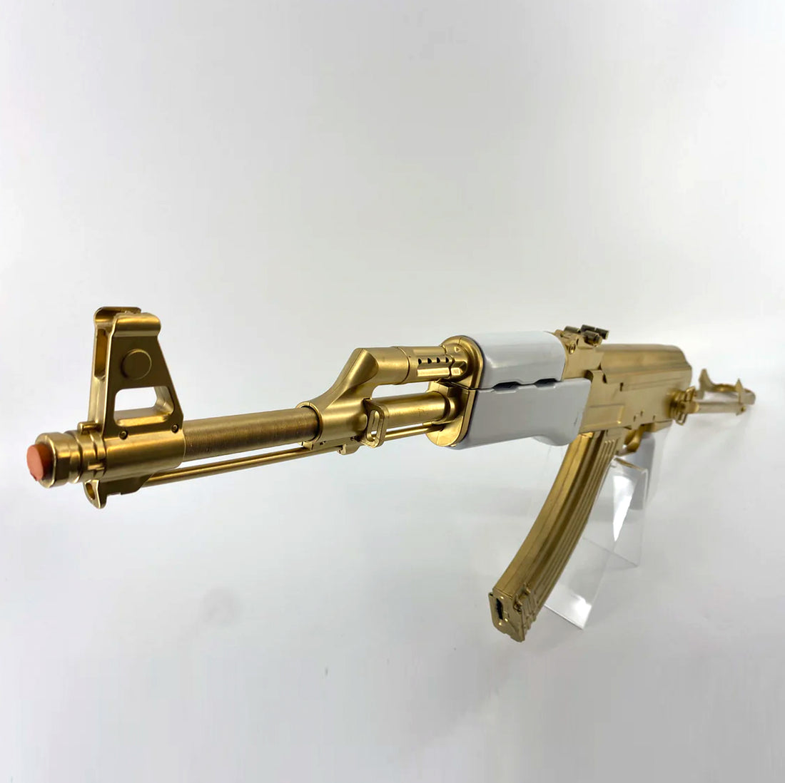 AK-47 Gold Pearl Grips Folding Stock Joker Rifle Prop
