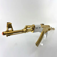 AK-47 Gold Pearl Grips Folding Stock Joker Rifle Prop
