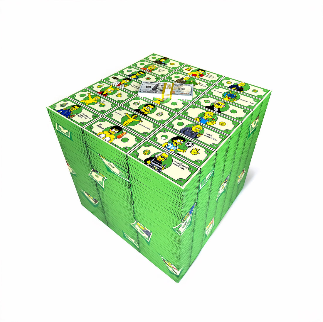 Play Money Cube Coffee Table – Springfield No Rules, 18 in | CasaNarco