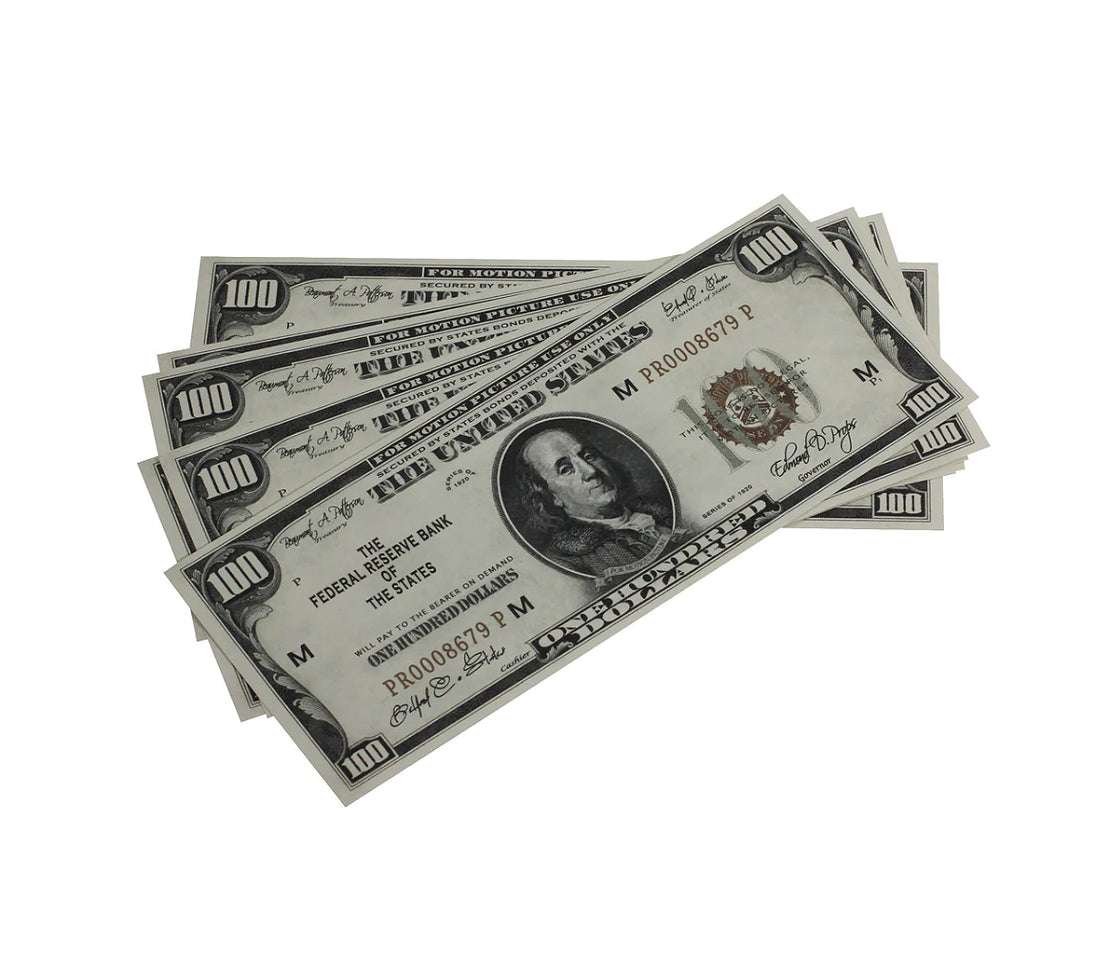 1920s Series Vintage $100 Bills - Full Print