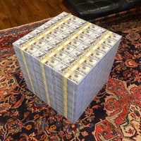 Money Table on designer carpet art district Wynwood 