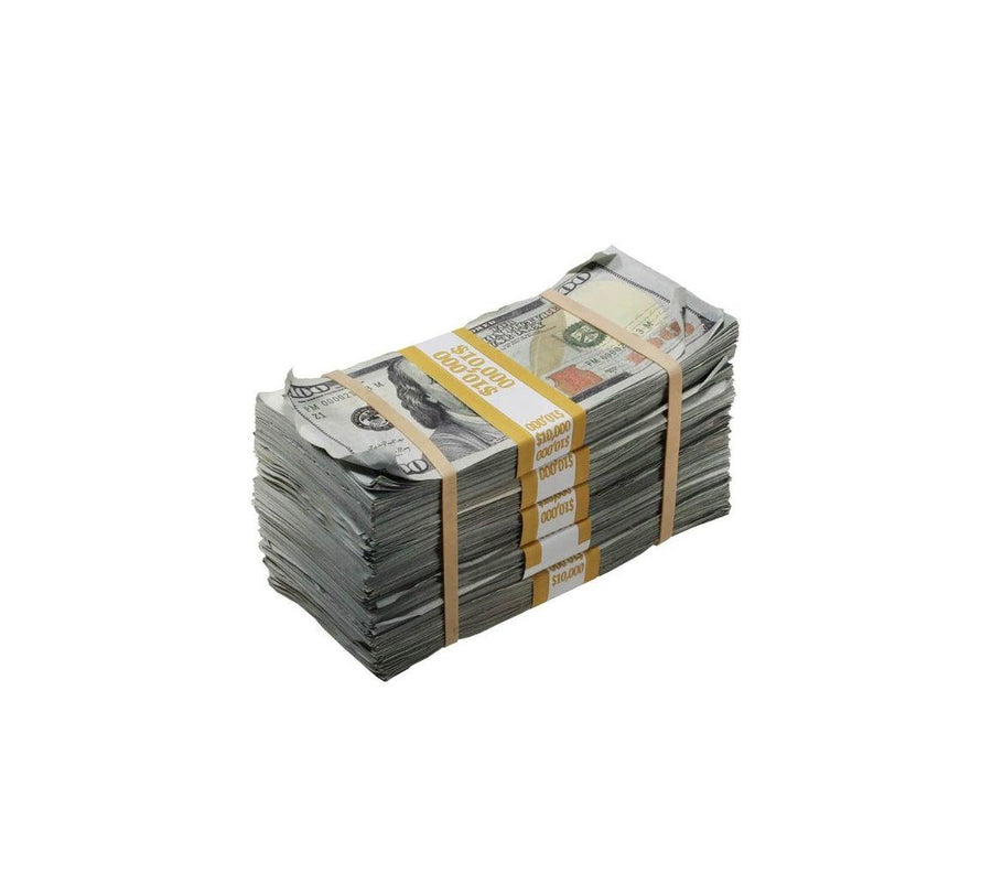 $50,000 Vintage Look Money With Money Bag - Full Print - casanarco